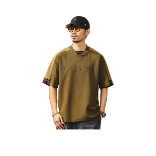 JIELEINUO Кленовый Лист Желтый Мужская T-Рубашка