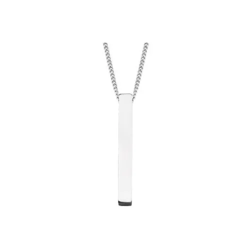 Kelanxi Титановые стальные ожерелья мужские серебряные