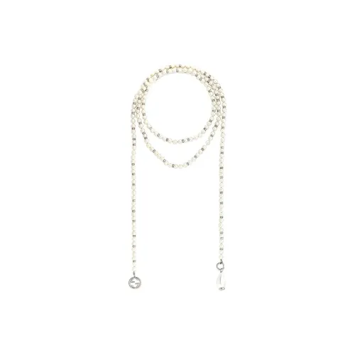 GUCCI GG Металл Жемчужные ожерелья Женские Белые