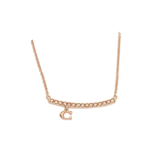 COACH Покрытые Брасс Колье Женские Розовое Золото