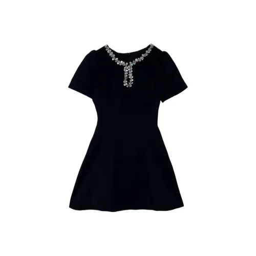 GORGEOUSIDEA Короткое платье с короткими рукавами женское