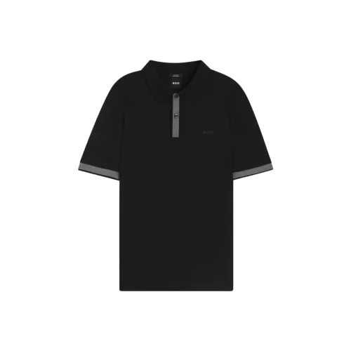 Hugo Boss Черный Серый Цвет Мужская Поло