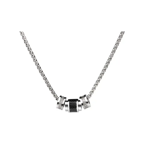 MUSTKOO Ожерелья из нержавеющей стали унисекс черный