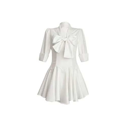 GEZITAI Короткое платье с короткими рукавами женское