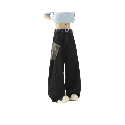 THE AIER Черные Унисекс Джинсы