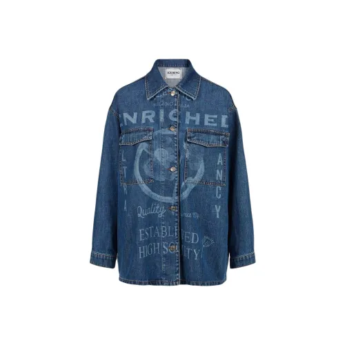 Цвет айсберга SS25 деним куртка женский индиго