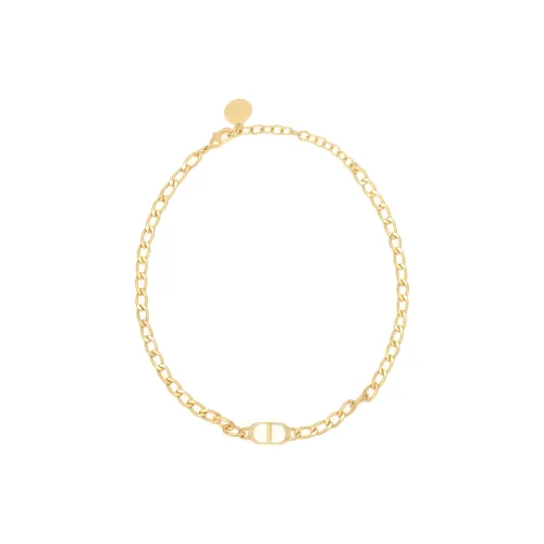 DIOR Classic CD Necklace Series Metal Necklaces Женские