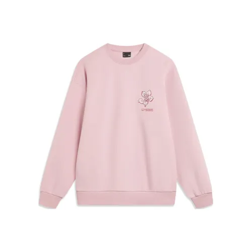 LINING Sports Life Collection Светлый румяно-розовый Женские Толстовки