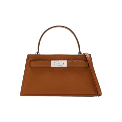 TORY BURCH Lee Radziwill Сумка через плечо из галечной кожи мини-сумка женская цвет Whiskey