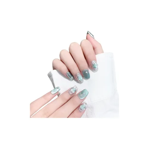 XNTX Заплатки для ногтей Ногти Art Заплатки для ногтей False Nail Короткий Квадрат Прохладный Color Series Телесный Coquette