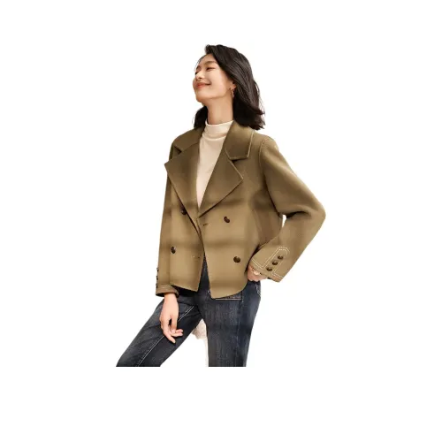 Mo Han Yi Mei Пальто Женское Прохладное Верблюжий