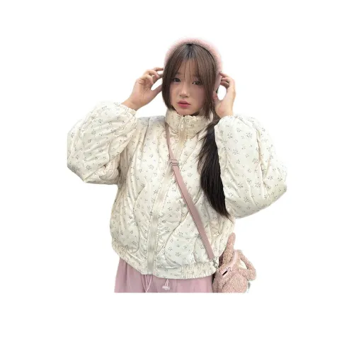 TURN UP Хлопковый пуховик женский разноцветный