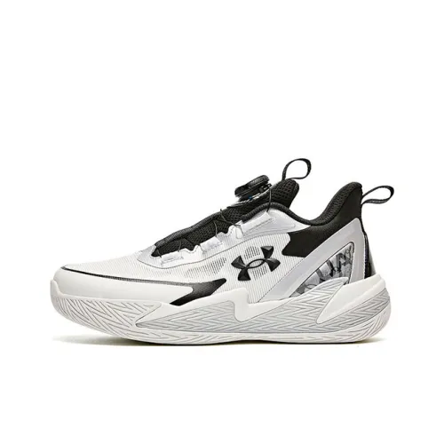 Under Armour Basketball Collection Детские баскетбольные кроссовки Серо-серебристый Школьный возраст