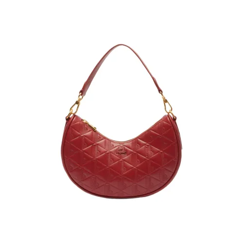 LACOSTE Сумка из коровьей кожи в форме полумесяца сумка через плечо сумка для женщин красный