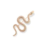 Розовое золото, змея, обернутый, брошь