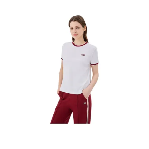 Elle Active Белый Красный Женские T-рубашки