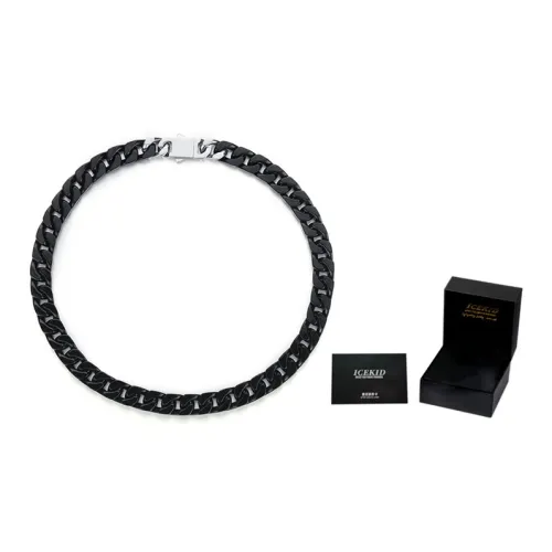 ICEKID Титановые стальные ожерелья унисекс