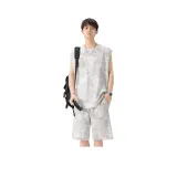 Серый топ + серые штаны комплект