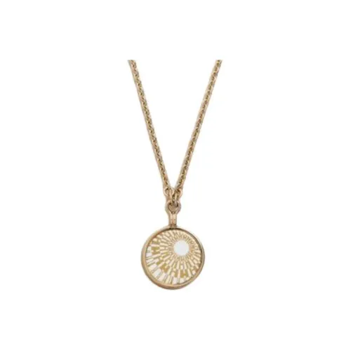 HERMES Medaille OP'H Эмаль Ожерелье Женское