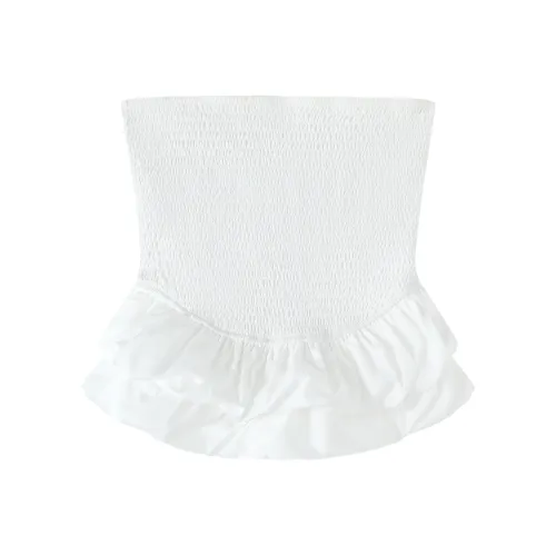 DX.DAXI Белый Женские Топы без бретелек