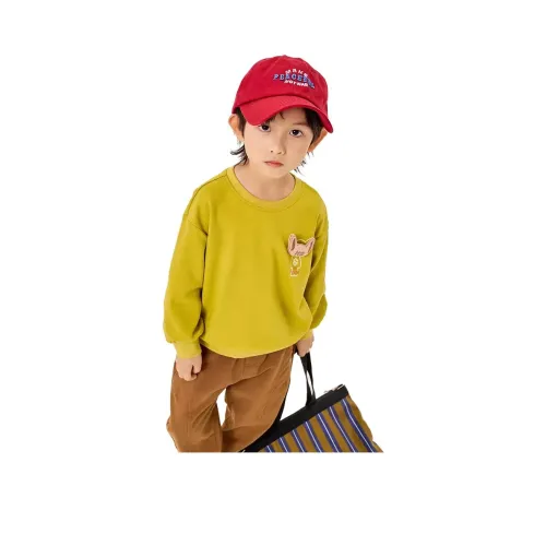 HS Горчичный зеленый Kids Свитшоты