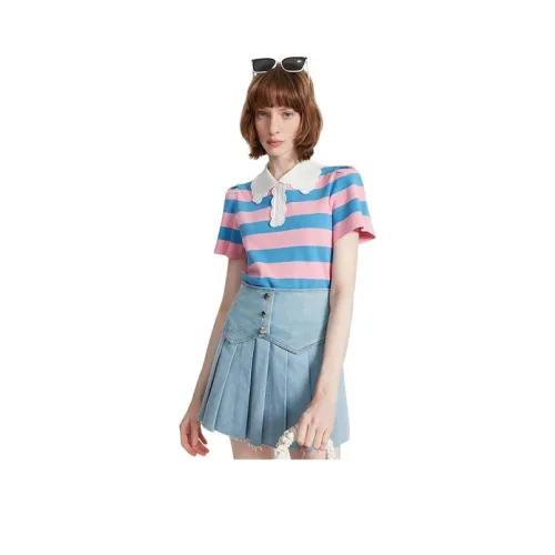 AIVEI Джинсовые шорты Женские Розовые Синие