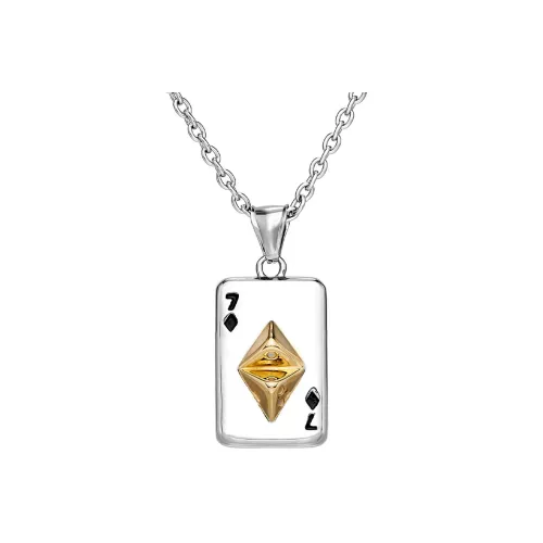 ENFANTIN Титановые стальные ожерелья унисекс серебряные