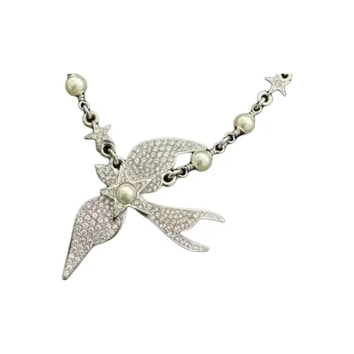 CHANEL 25S Искусственный жемчуг Ожерелья Женское Серебро