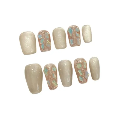 MONLEYTA 1331 Зеленый цвет винограда Кошачий глаз Короткий LADDER Кофе Градиентный Однотонный