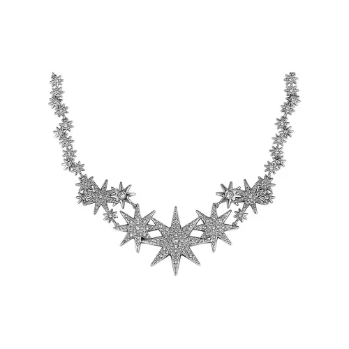 Swarovski Fizzy Кристальные ожерелья Женское серебро