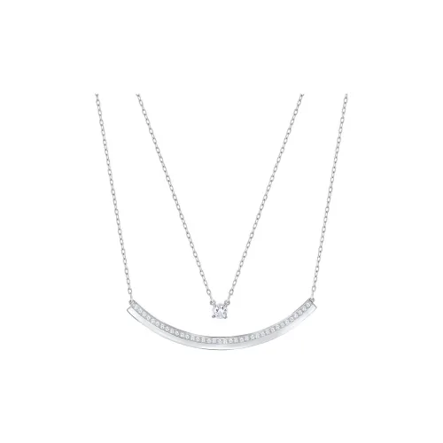 Swarovski Свежий Ожерелье Серебристый Белый Женское