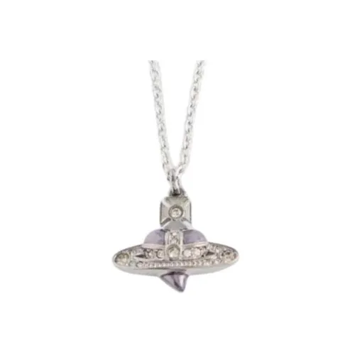 Vivienne Westwood Diamante Heart Brass Necklaces Мужской