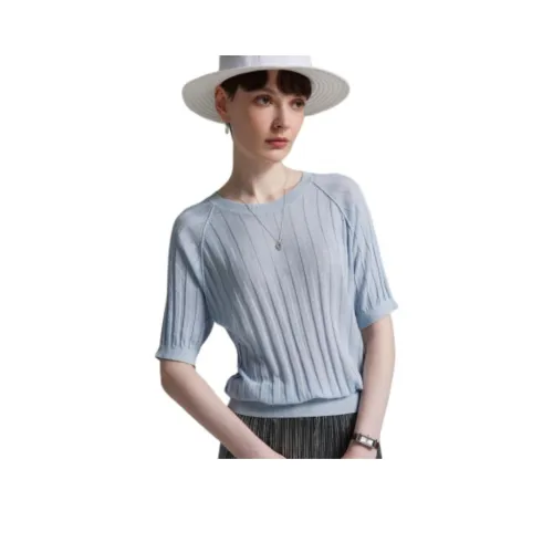 WUDAO T-рубашка Женская Синий тон