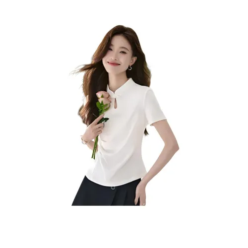 Mo Han Yi Mei T Рубашка Женская Айвори Белый