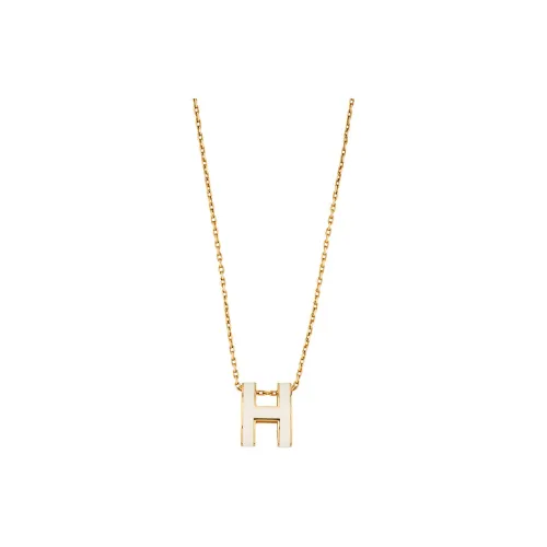 HERMES POP H Collection Титановая сталь Ожерелье Женское