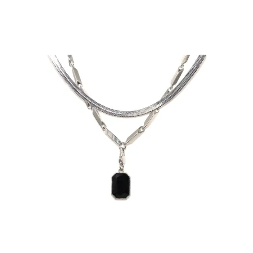 SHIYI N CIFANG Титановая сталь Двойной слой Универсальный Нейтральный Стиль Ожерелье Унисекс