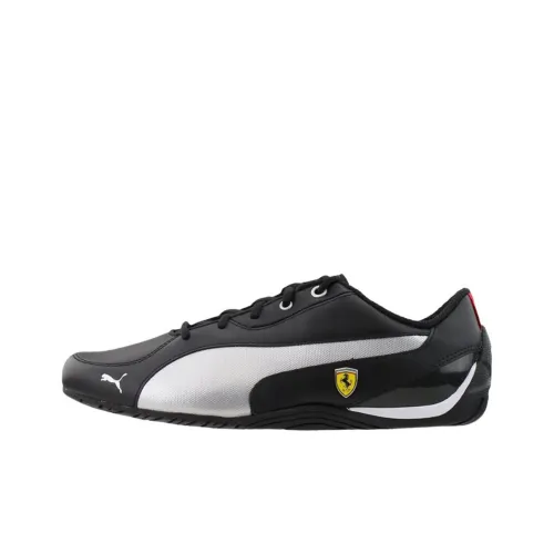 Scuderia Ferrari X PUMA Drift Cat 5 Аbrasion Resistant Низкие Кроссовки для тренировок Мужские Черно-белые