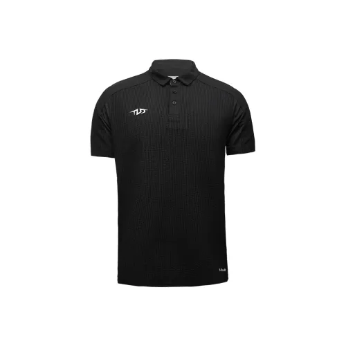TLSS Короткий рукав Polo Мужской Черный
