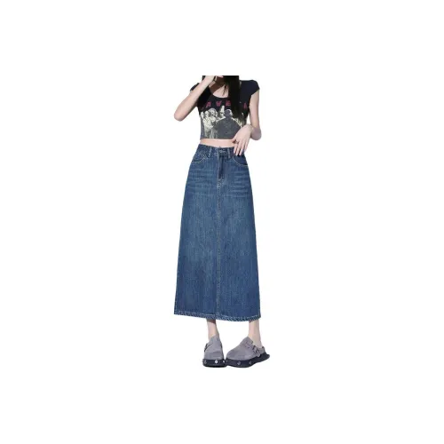 YINLEI Деним Длинная Юбка Женская