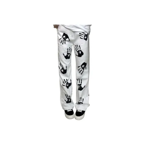 MORii Белые Унисекс Джинсы