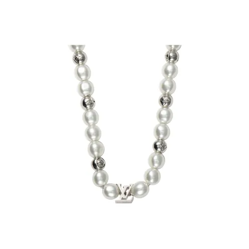 LOUIS VUITTON PEARLS Metal Necklaces Унисекс