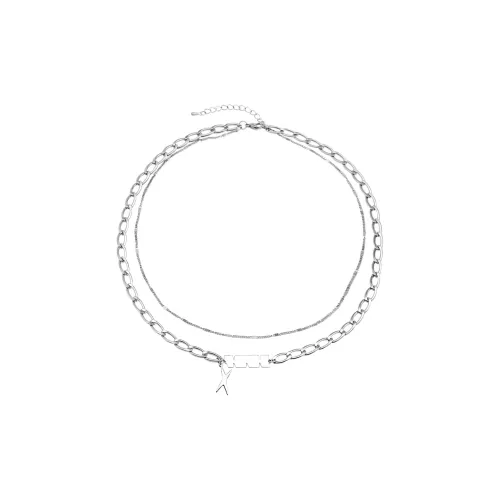 FOREVER MELODY Титановые стальные ожерелья мужские серебряные