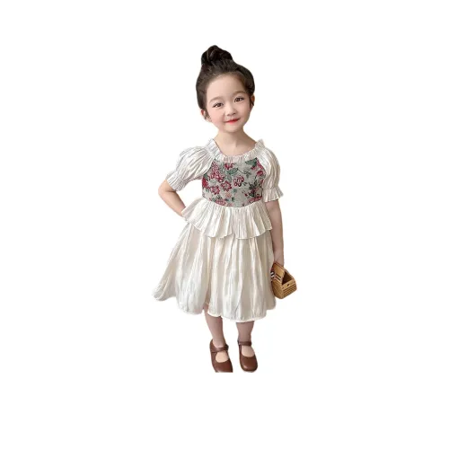 Lanza Платье Абрикос Children Возраст 3-7 лет