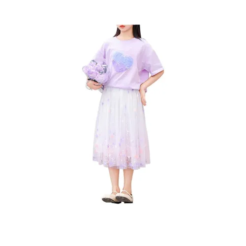 I.KARNOW Комплект с юбкой фиолетовый для подростков