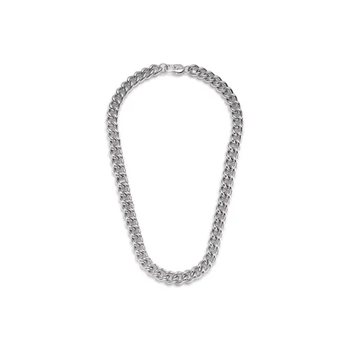 XY SELECTED Титановая сталь Ожерелье Серебряное Унисекс