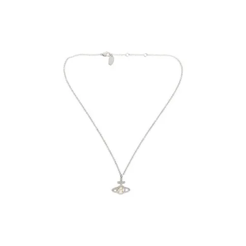 Vivienne Westwood Латунь Искусственный Жемчуг Ожерелья Женское Серебро