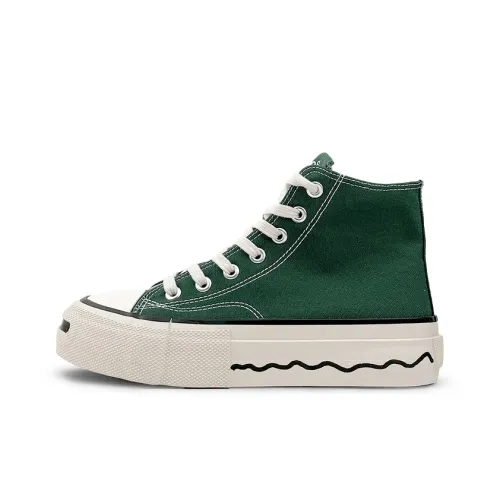 VASIBAEN Покрытие Амортизация Высокие Кеды Мужские Зеленые