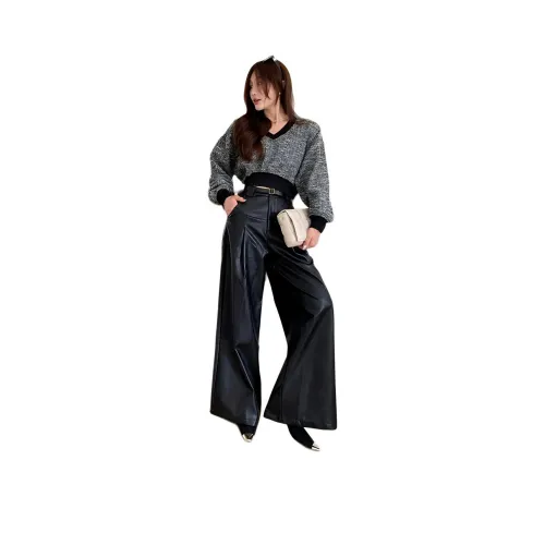 NANING9 Толстовка Женская Черная Серый