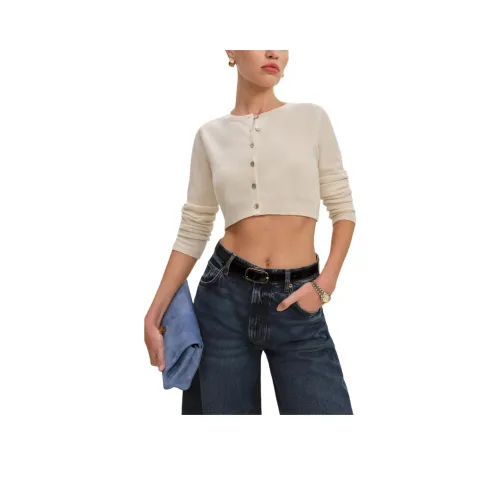 Reformation Janie Кашемировый кардиган Crew Трикотаж Женский