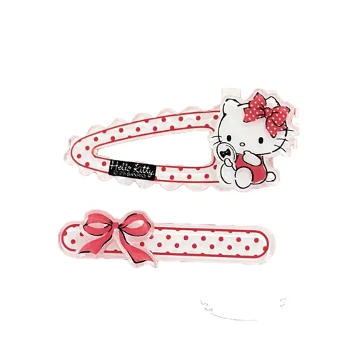 Санрио Hello Kitty Акриловые заколки для волос Женские